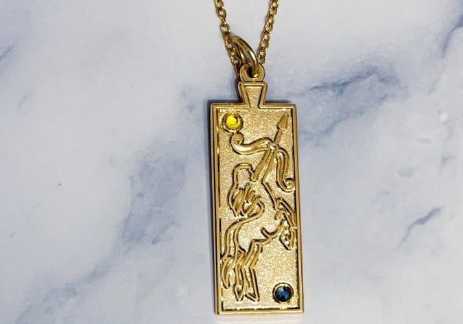 Sagittarius Zodiac Necklace - Bodacious Bijous LLC