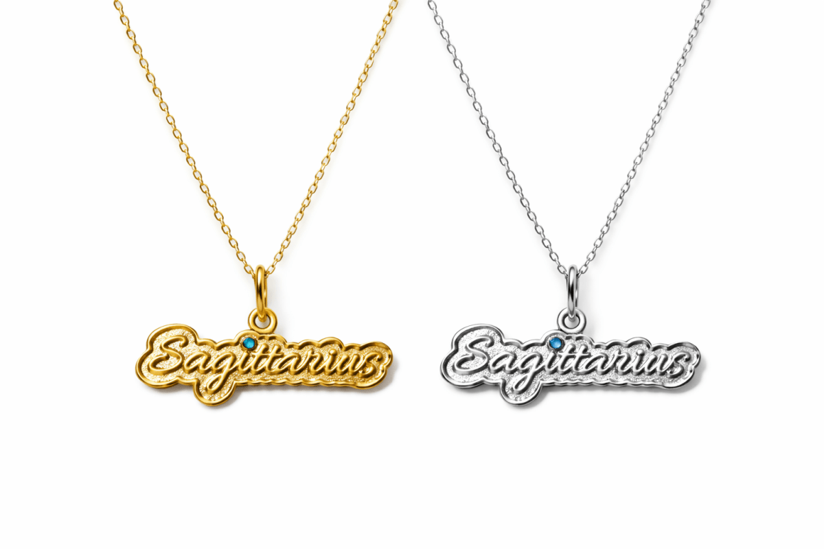 Sagittarius Zodiac Necklace – Bodacious Zodiac Signature Collection - Bodacious Bijous LLC