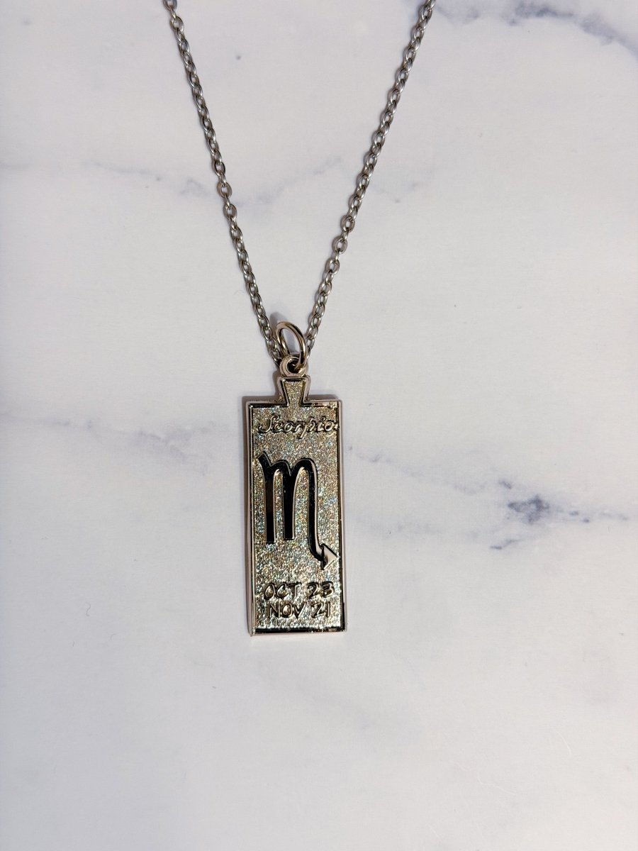 Scorpio Zodiac Necklace - Bodacious Bijous LLC