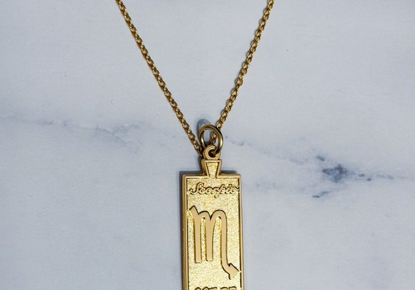 Scorpio Zodiac Necklace - Bodacious Bijous LLC