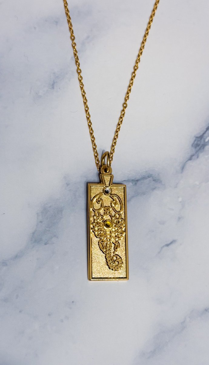 Scorpio Zodiac Necklace - Bodacious Bijous LLC