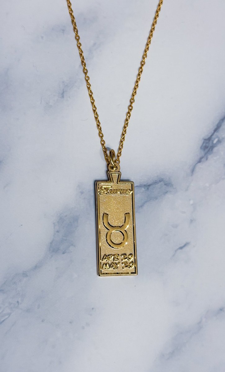 Taurus Zodiac Necklace - Bodacious Bijous LLC