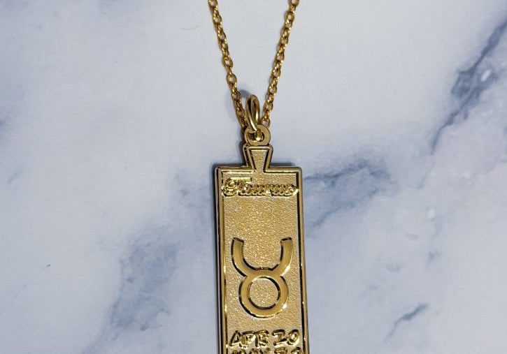 Taurus Zodiac Necklace - Bodacious Bijous LLC