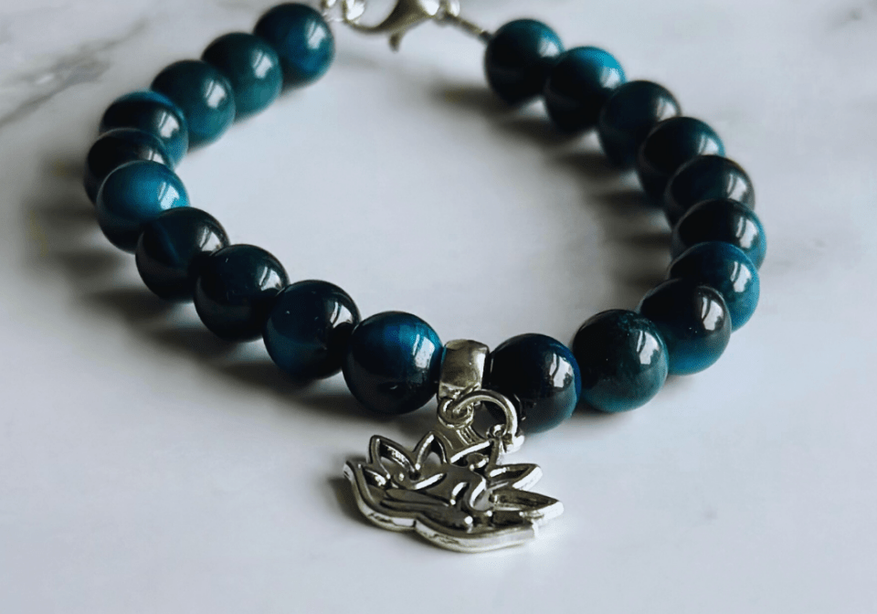 Turquoise Tiger Eye Bead Bracelet - Bodacious Bijous LLC