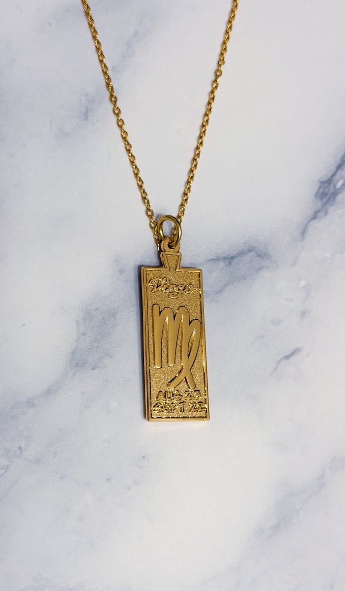 Virgo Zodiac Necklace - Bodacious Bijous LLC