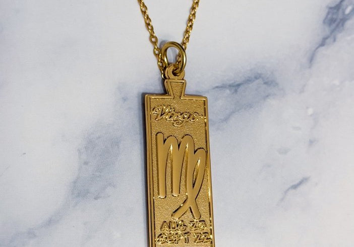 Virgo Zodiac Necklace - Bodacious Bijous LLC