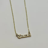 What's Your Sign Zodiac Name Necklace - Bodacious Bijous Taurus Gold
