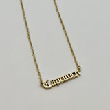 What's Your Sign Zodiac Name Necklace - Bodacious Bijous Capricorn Gold