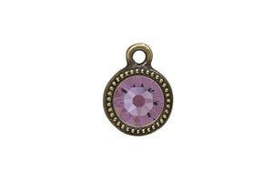 Birthstone Charm w/Sterling Silver Necklace - Bodacious Bijous