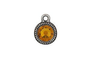 Birthstone Charm w/Sterling Silver Necklace - Bodacious Bijous