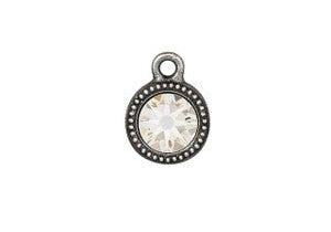 Birthstone Charm w/Sterling Silver Necklace - Bodacious Bijous