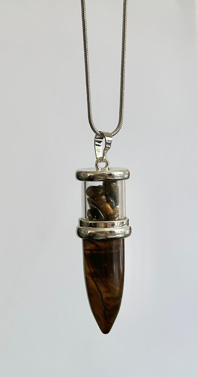 Bullet Style Stone Necklace - Bodacious Bijous