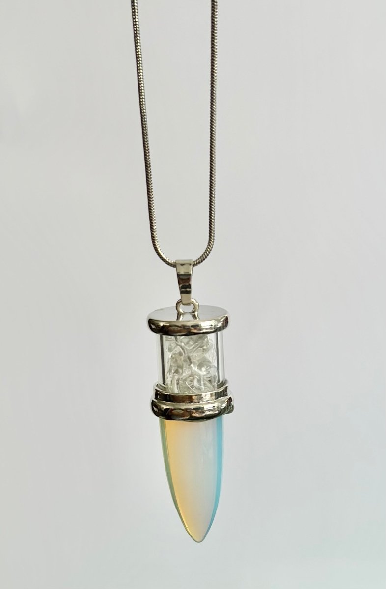 Bullet Style Stone Necklace - Bodacious Bijous