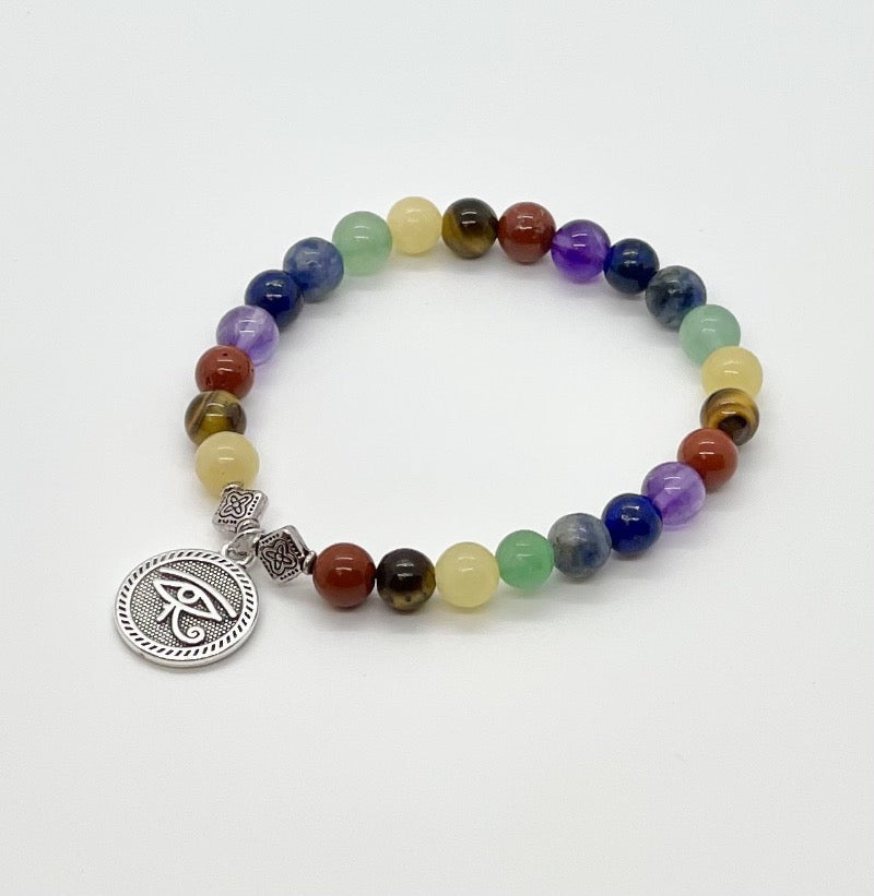 Chakra Style Bracelets with Third Eye Charm - Bodacious Bijous