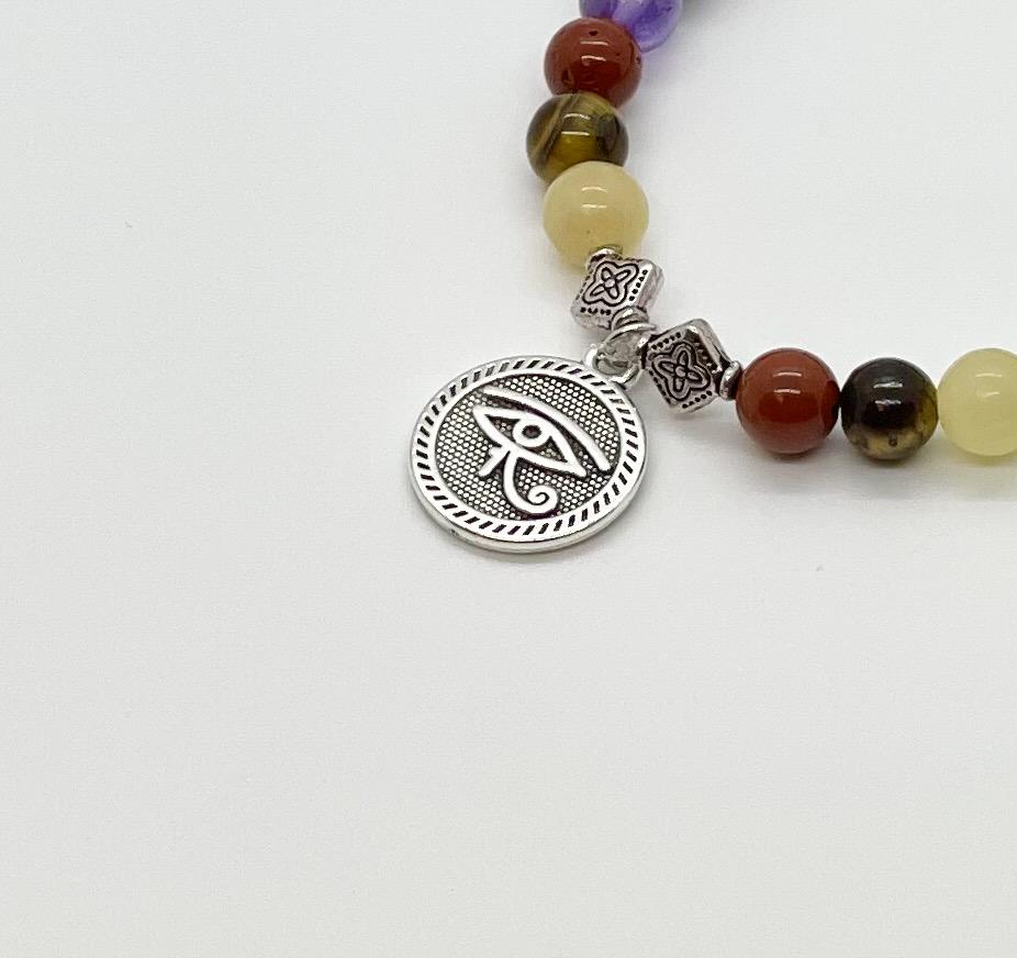 Chakra Style Bracelets with Third Eye Charm - Bodacious Bijous