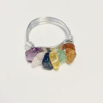 Chakra Style Wire Wrapped Ring - Bodacious Bijous