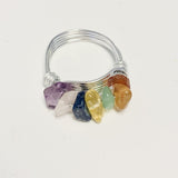 Chakra Style Wire Wrapped Ring - Bodacious Bijous