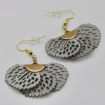 Fan Style Earrings - Bodacious BijousSilver