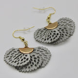 Fan Style Earrings - Bodacious BijousSilver
