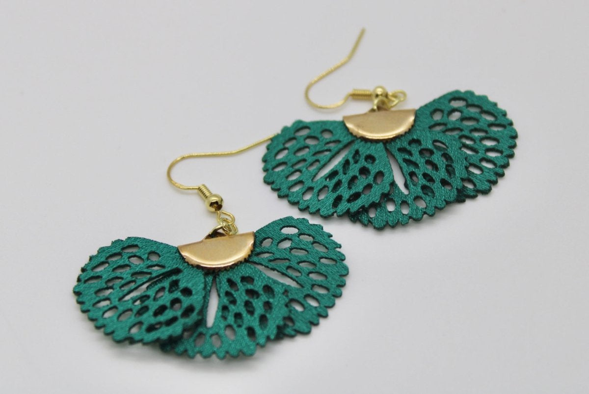 Fan Style Earrings - Bodacious Bijous