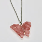 Hand Carved Butterfly Necklace - Bodacious Bijous