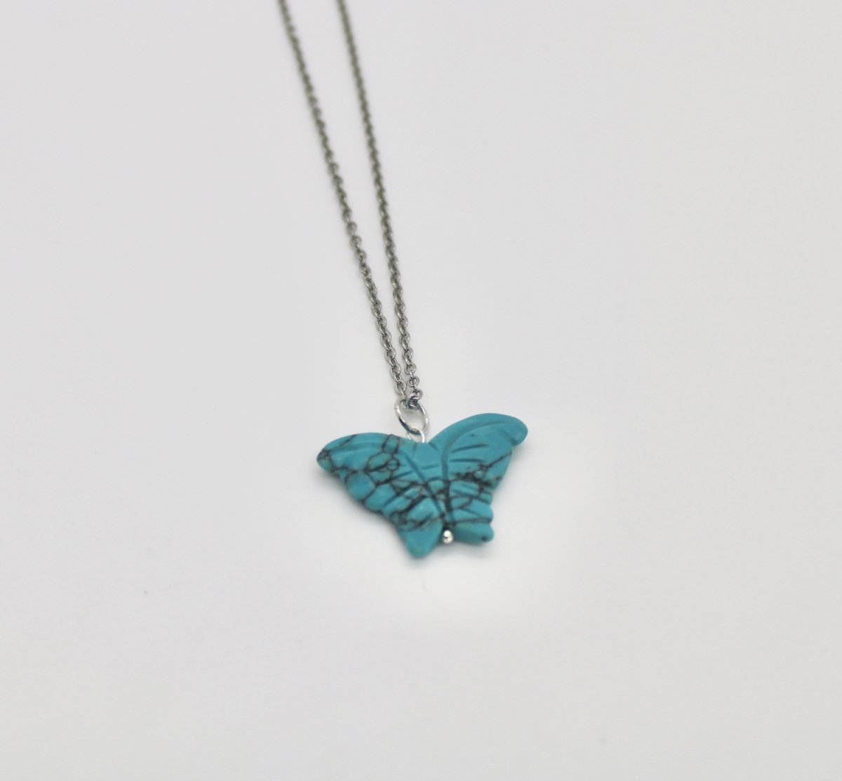 Hand Carved Butterfly Necklace - Bodacious Bijous