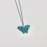 Hand Carved Butterfly Necklace - Bodacious Bijous