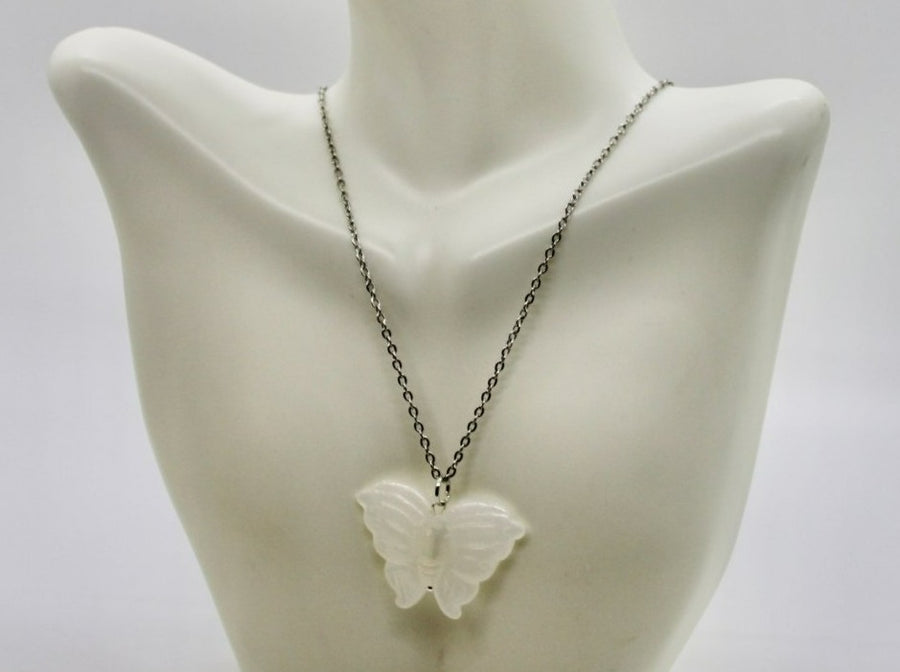 Hand Carved Butterfly Necklace - Bodacious Bijous