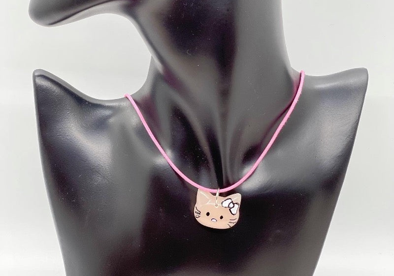 Hello Kitty Hand-painted Necklace - Bodacious Bijous