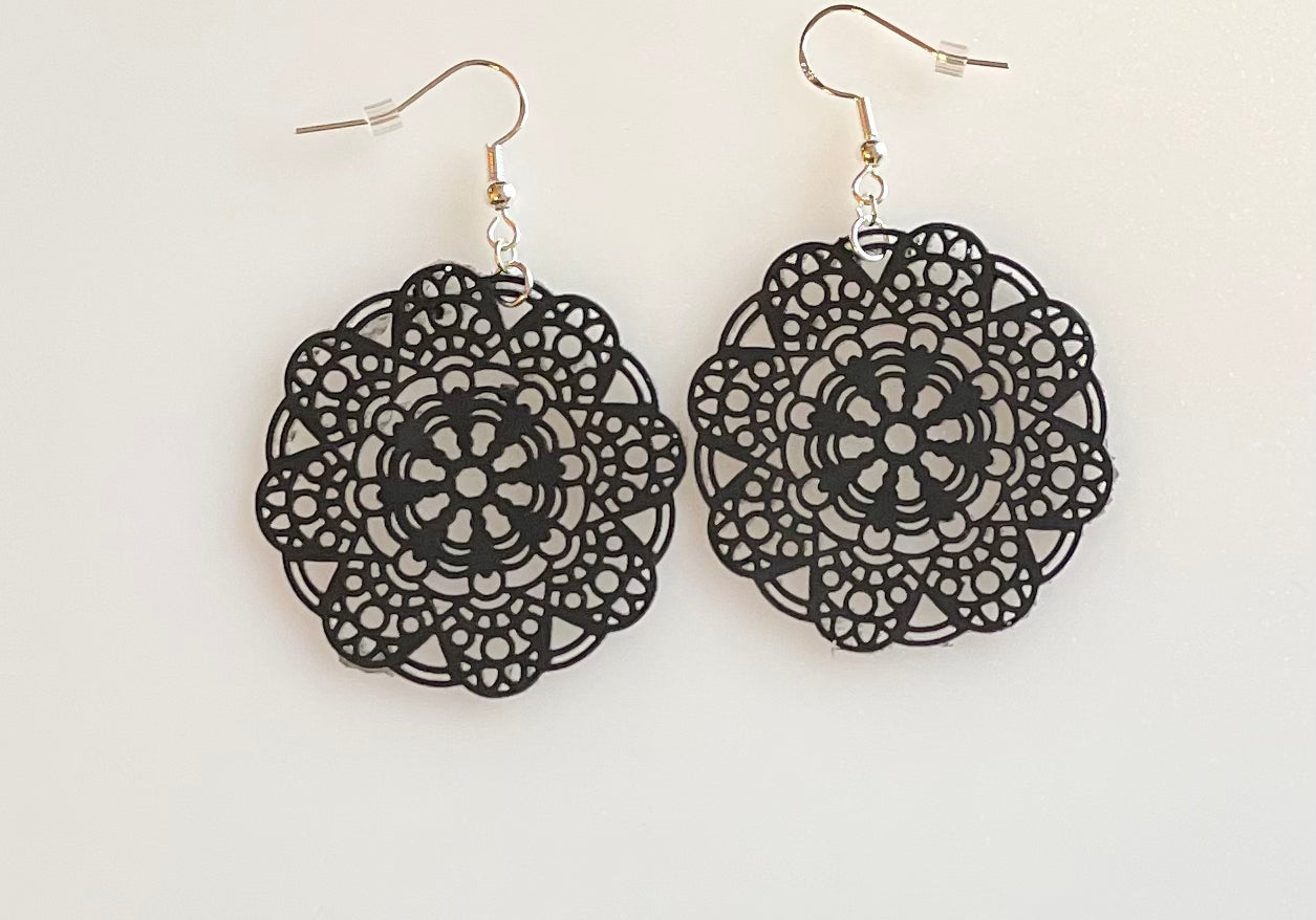 Lace Mandala Inspired Earrings