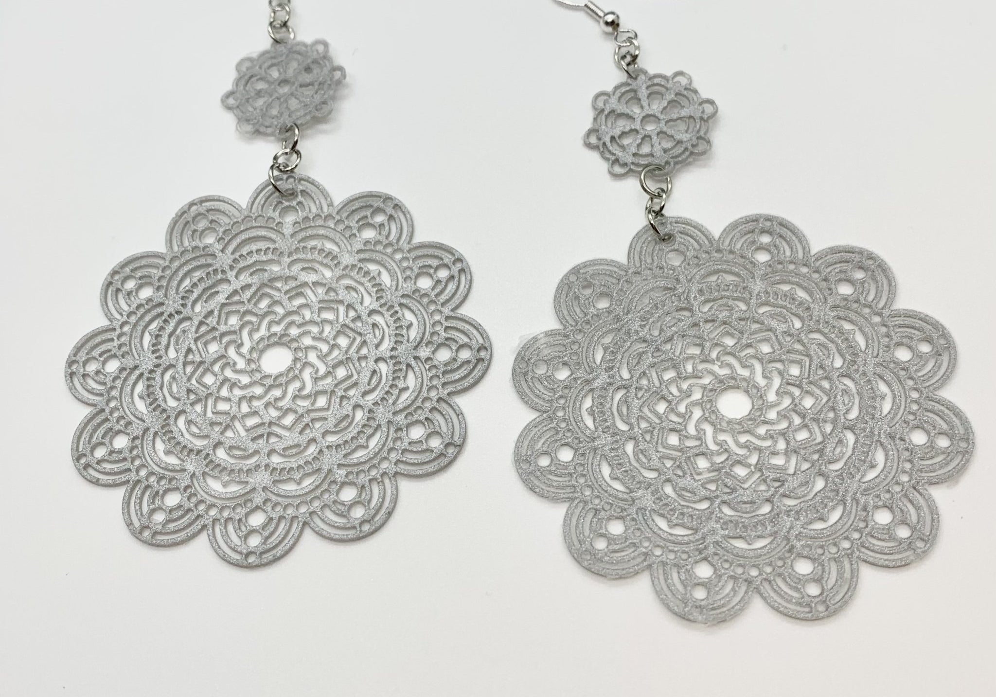 Lace Mandala Inspired Earrings - Bodacious Bijous