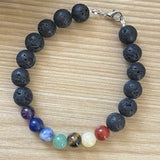 Lava Chakra Bead Bracelet w/Free Essential Oil - Bracelets