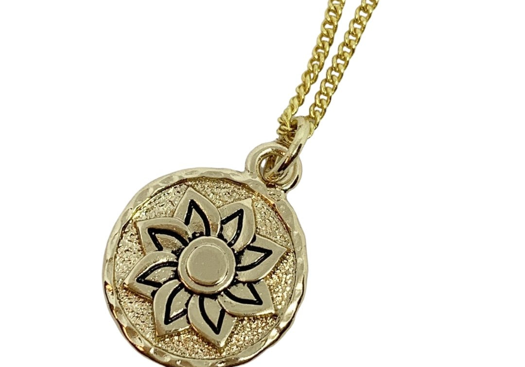 Lotus Flower Pendant Necklace - Bodacious Bijous