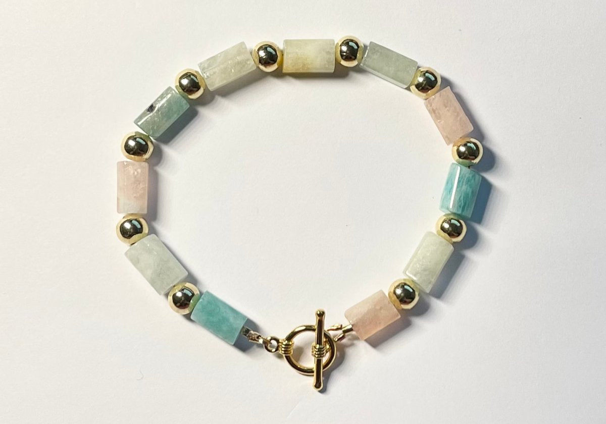 Morganite Gemstone Bracelet - Bodacious Bijous