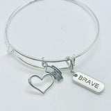 Our Brave Nurses Charm Bracelet - Bodacious Bijous