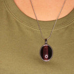 Oval Precious Pendant Necklace - Bodacious Bijous