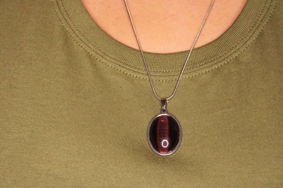 Oval Precious Pendant Necklace - Bodacious Bijous