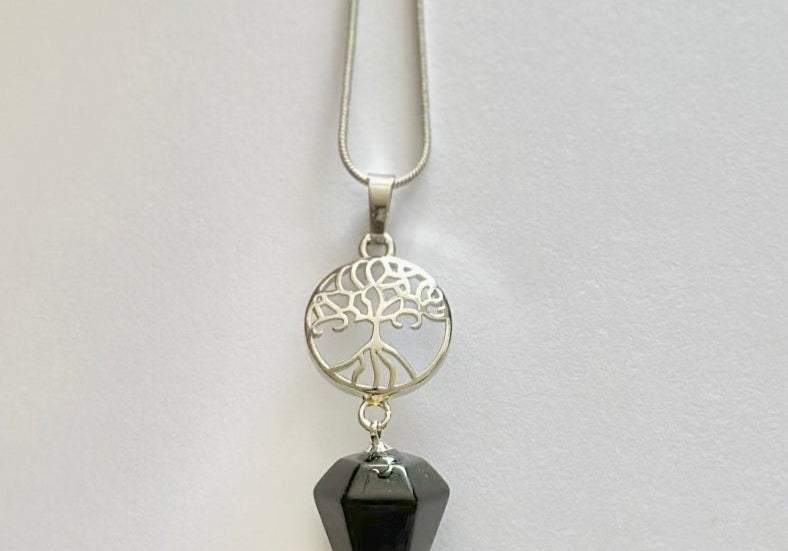 Pendulum Style Stone with Tree of Life - Bodacious Bijous