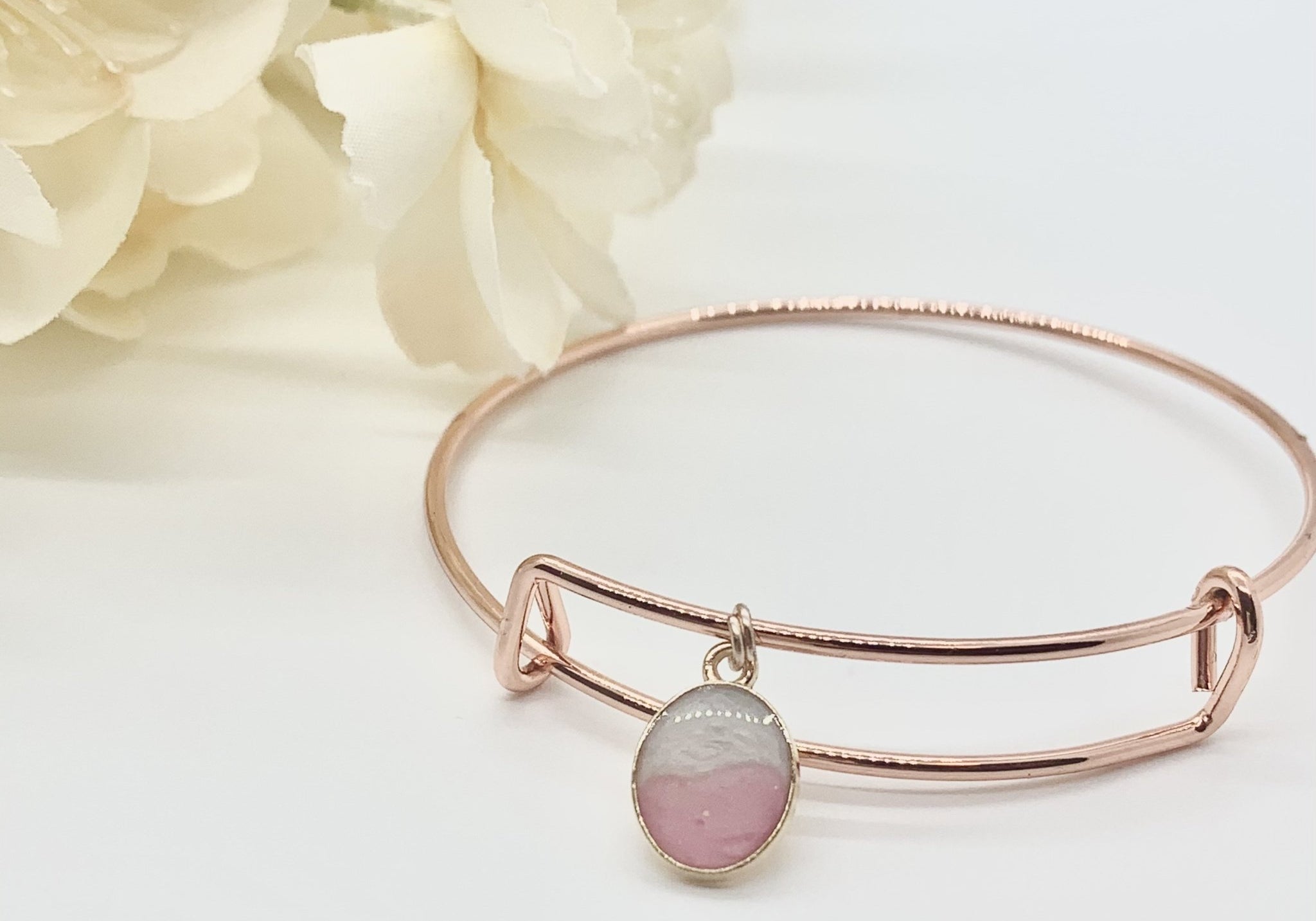 Pink Rose Gold Charm Bracelets - Bodacious Bijous