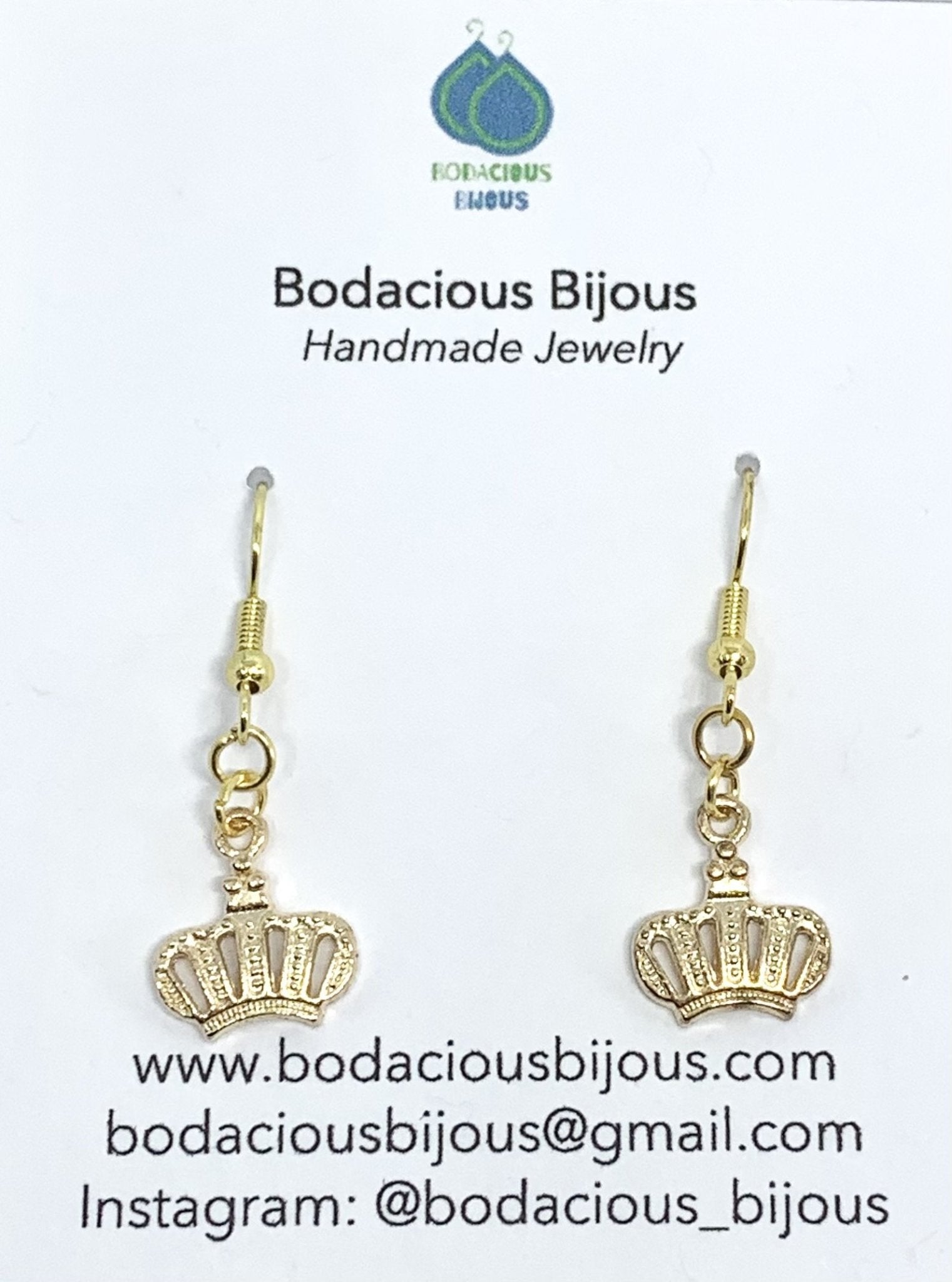 Queen For A Day Dangle Earrings - Bodacious Bijous