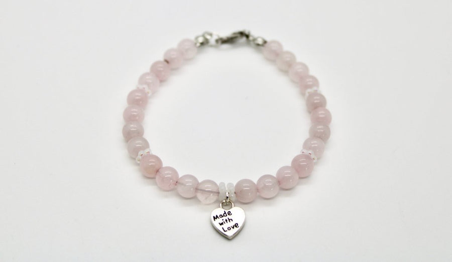 Rose Quartz Bead Bracelets - Bodacious Bijous