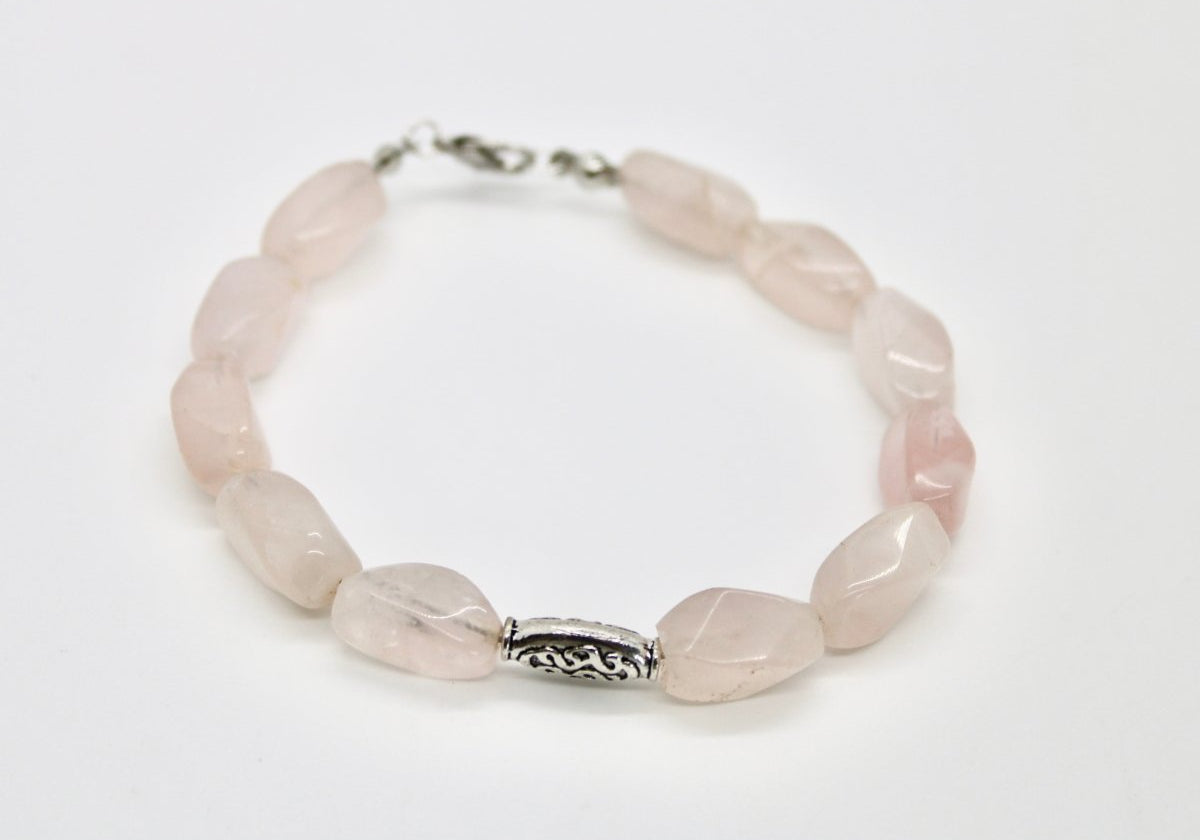 Rose Quartz Bead Bracelets - Bodacious Bijous