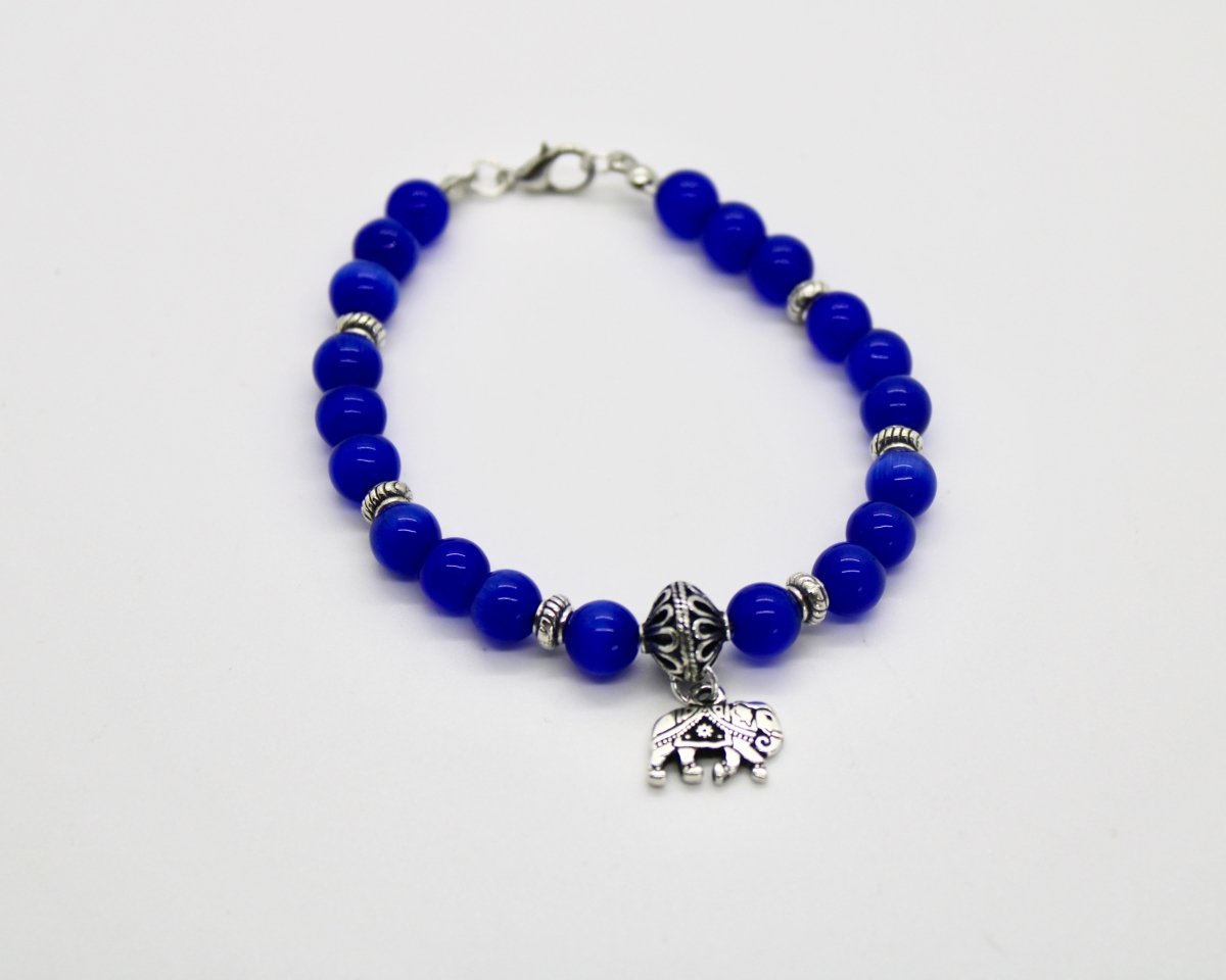 Royal Blue Bead Bracelet - Bodacious Bijous