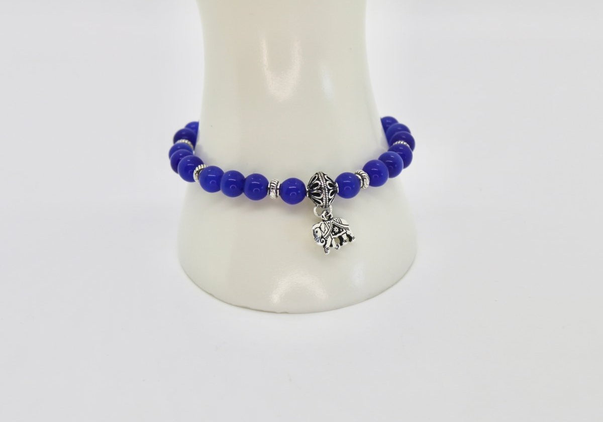 Royal Blue Bead Bracelet - Bodacious Bijous