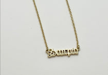 What's Your Sign Zodiac Name Necklace - Bodacious Bijous Scorpio Gold